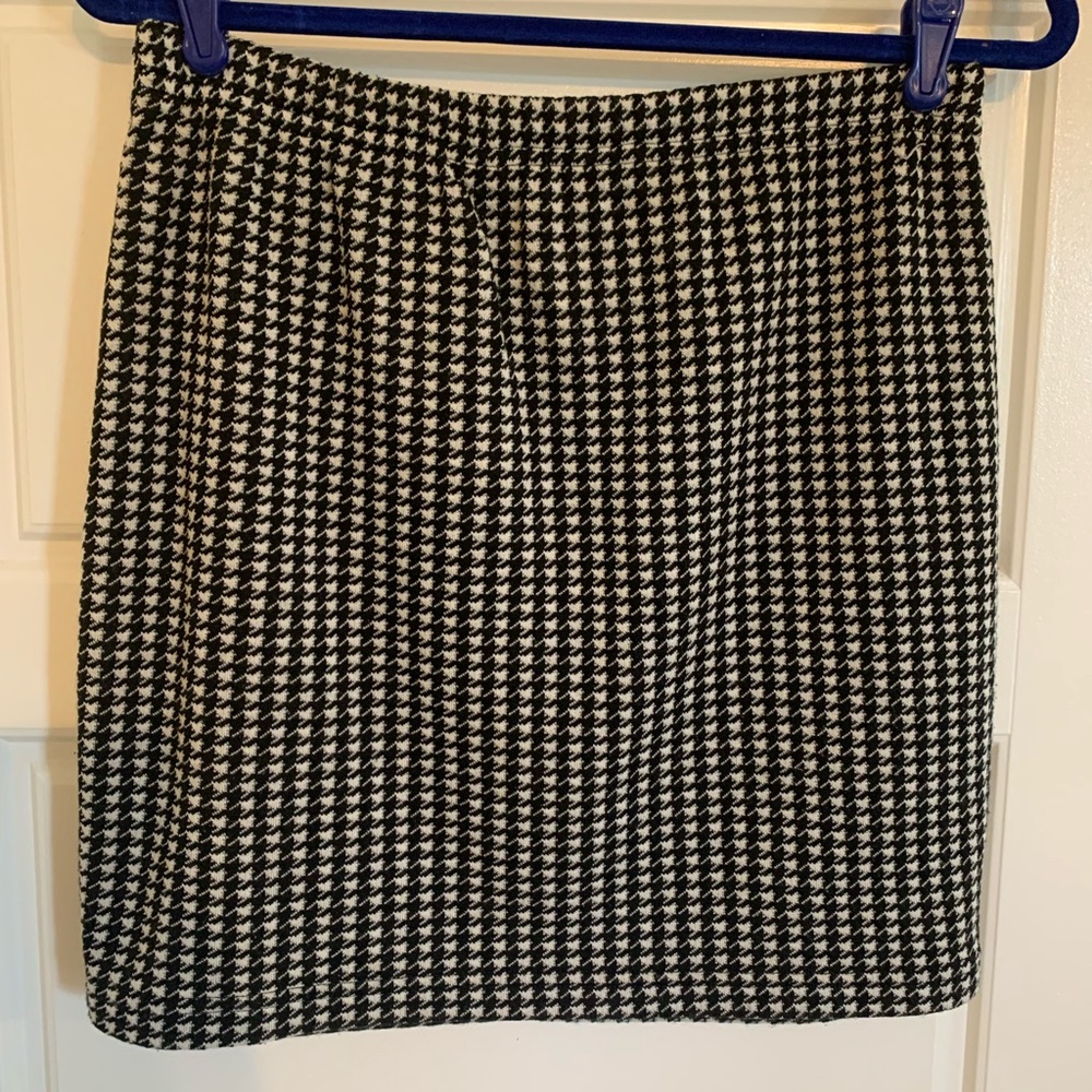 Stylish Houndstooth Mini Skirt